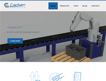 Tablet Screenshot of capsenrobotics.com